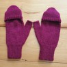 Convertible handmade mittens in alpaca & wool