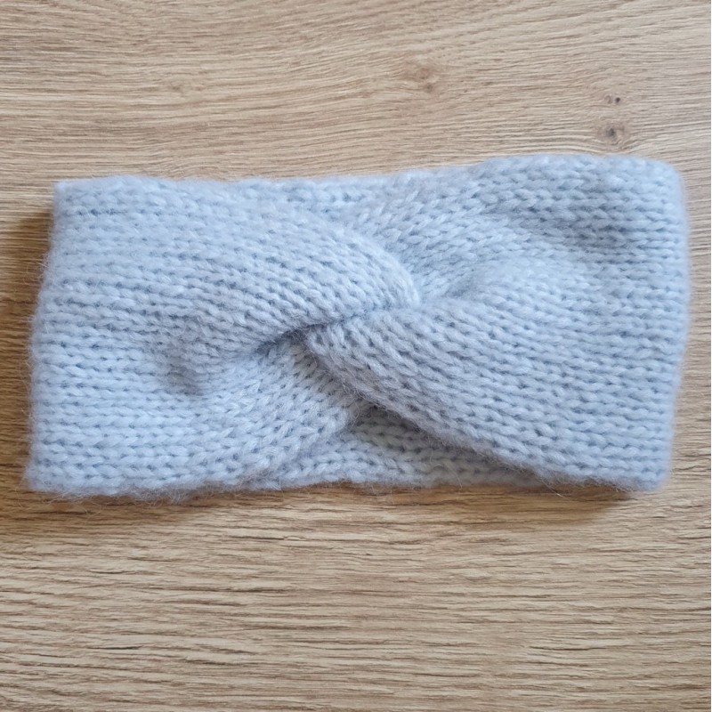 Hand knitted wool headband