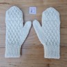 Convertible handmade mittens in cachemire merinos