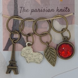 Stitch markers « Paris chic »