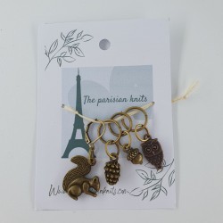 Stitch markers « forest animals »