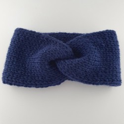 Hand knitted wool headband