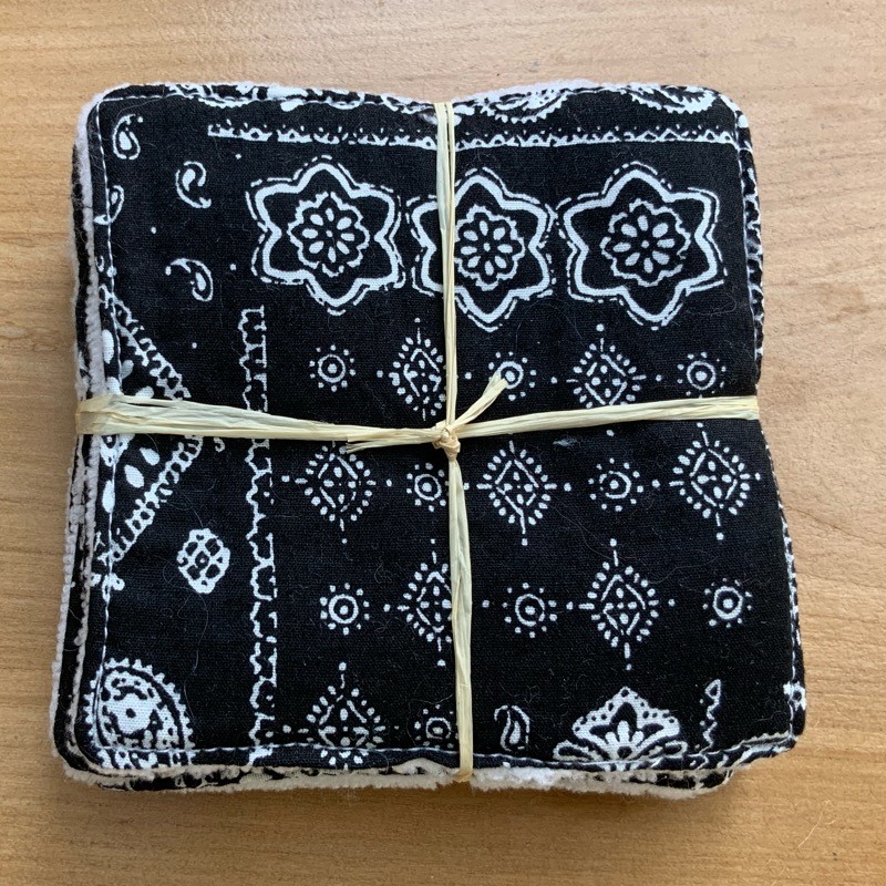 Lot de carrés démaquillants lavables réutilisables